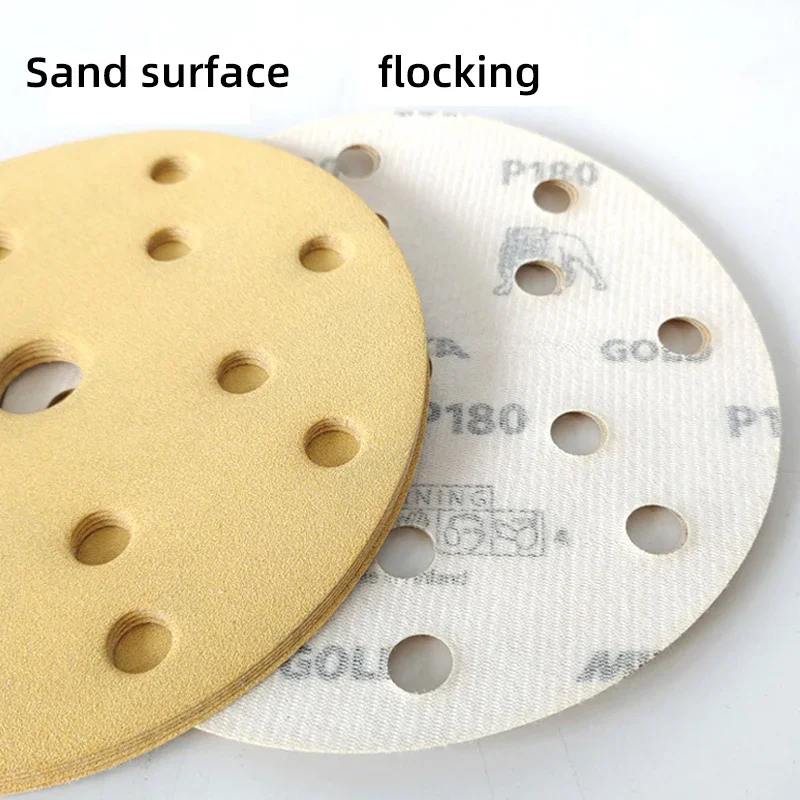 Mirka Hook and Loop Dry Sanding Disc, 6 Inch 150mm Round Abrasive Pad for Air Orbital Sander, Automotive Paint Polishing