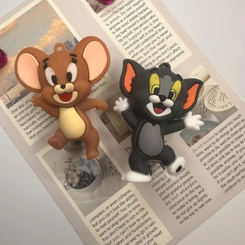 Kawaii Tom and Jerry Refrigerator Magnets Magnetic Stick Personalized Cartoon Creativity 3D Decorative Magnet Gift Toys For Girl