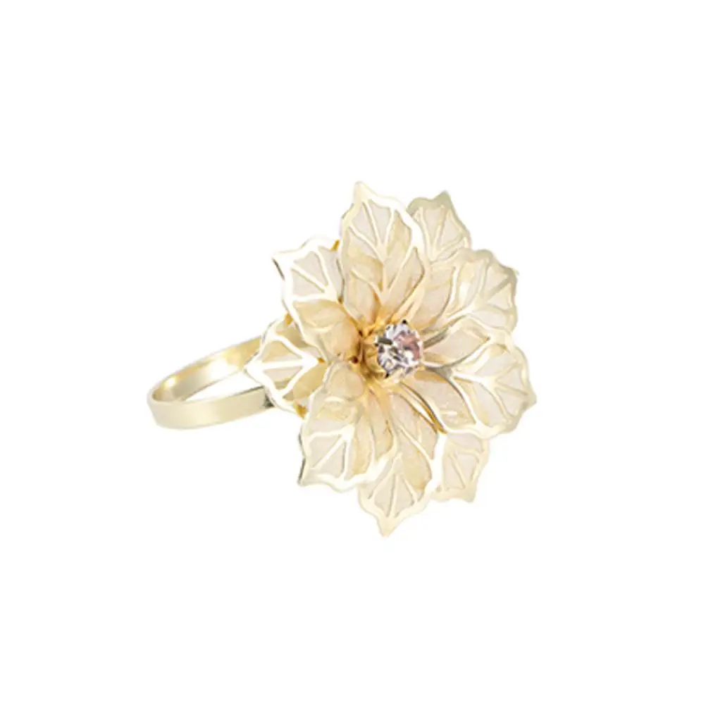 

10 шт., кольцо-держатель для банкетных салфеток, элегантный держатель для ужина, банкетный держатель, креативный цветочный дизайн, долговечная вечеринка, свадьба, день рождения