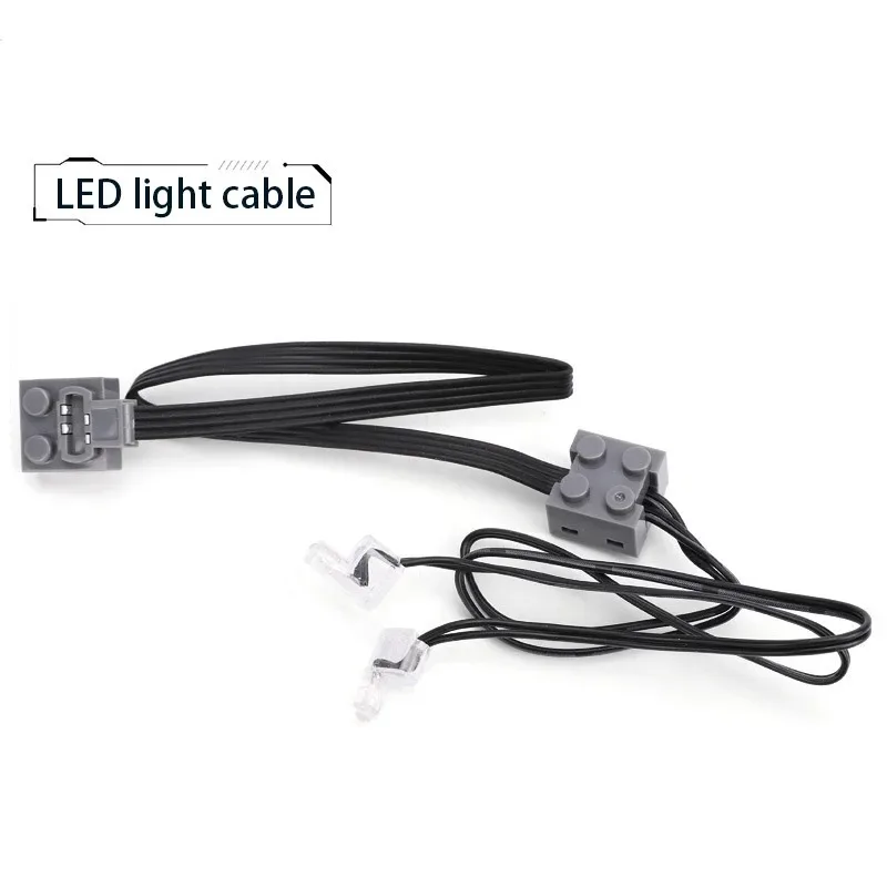 Elektrische motorset de auto Afstandsbediening Accubak Schakelaar met led-licht Power Functie MOC Bouwstenen Auto's Motorspeelgoed