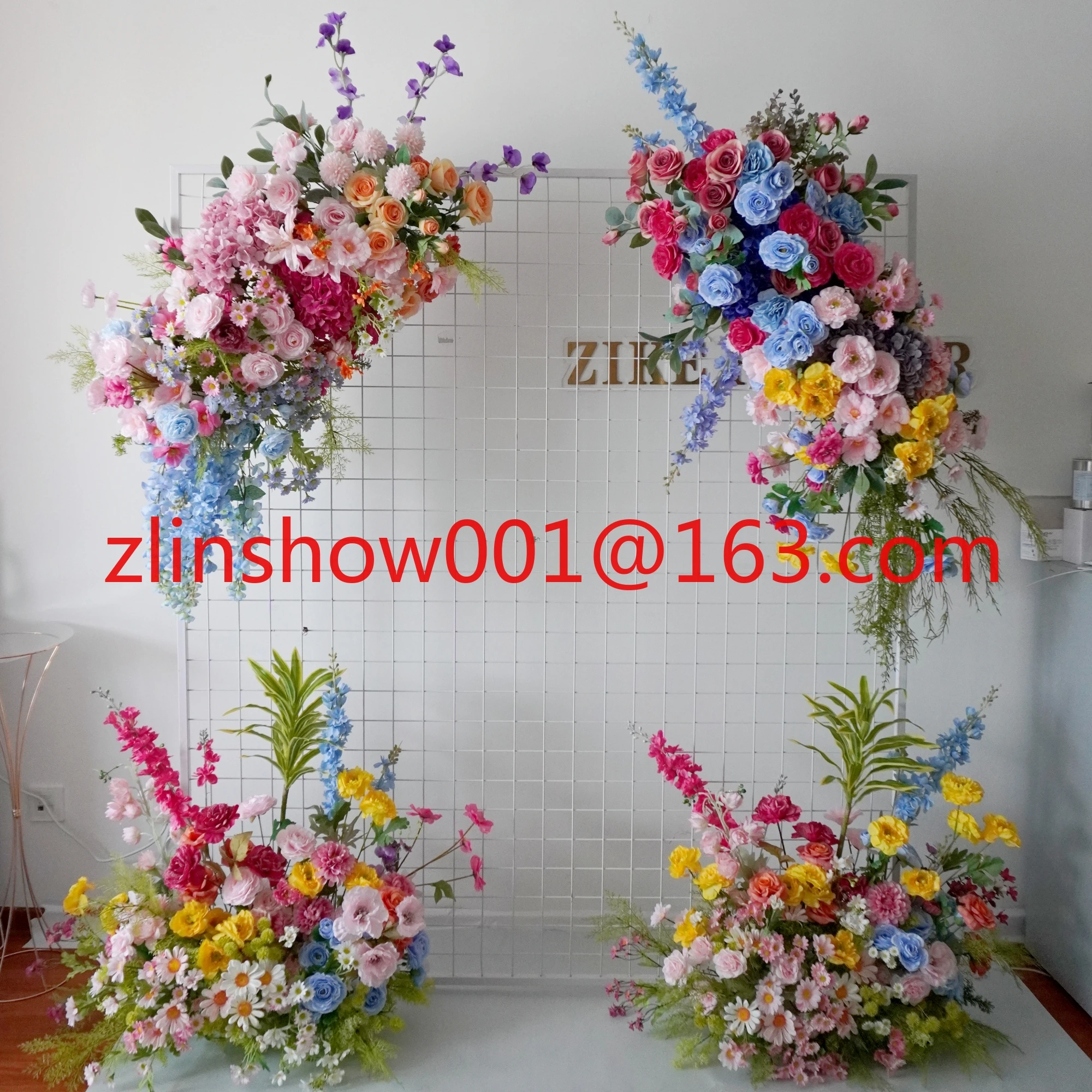 Wedding Supplies First Birthday Party Decorations Silk Flowers High Quality Flower Arrangement Centerpieces Floral Arch Backdrop