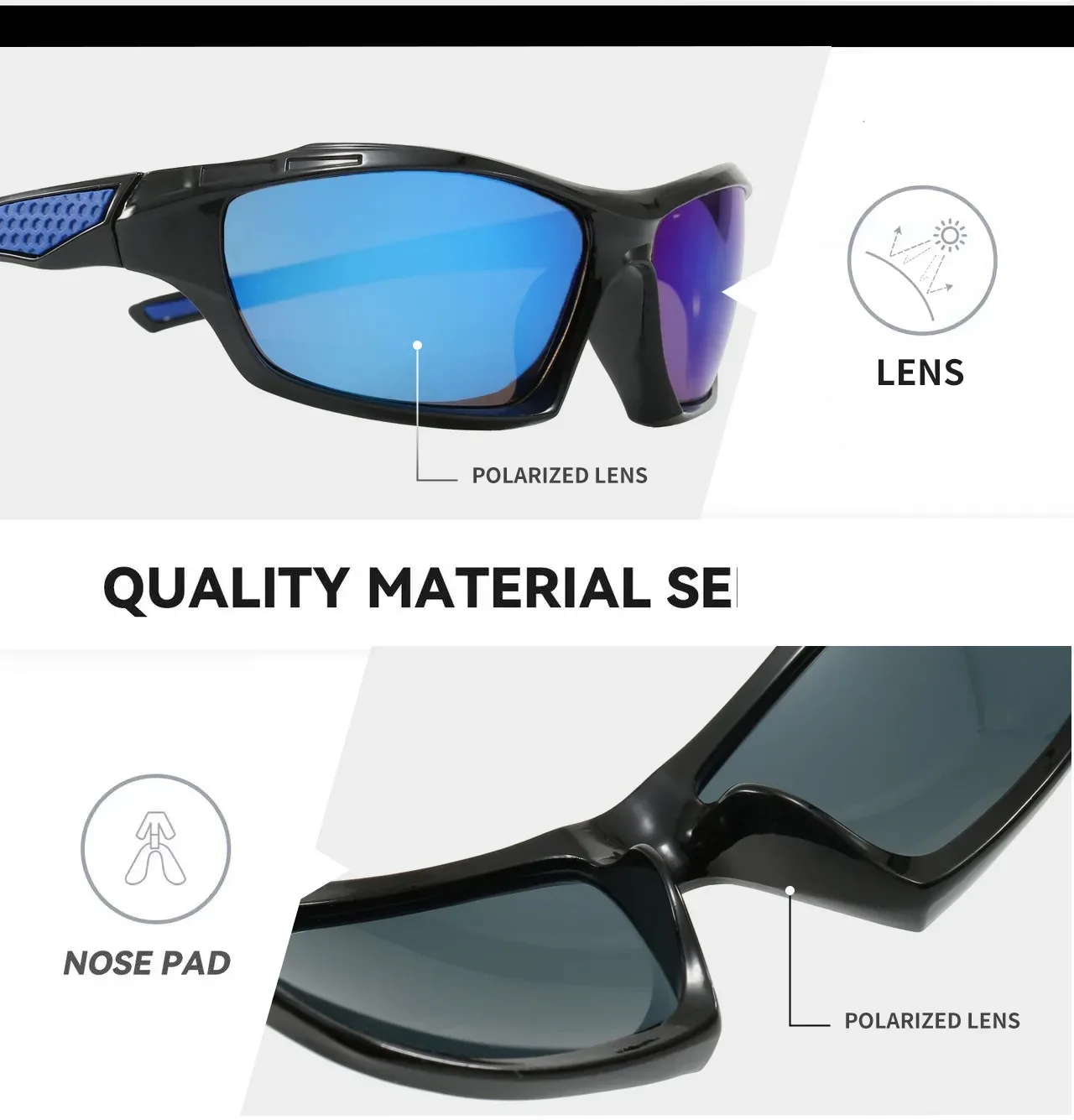 Okuma polarized fishing goggles UV400 are suitable for outdoor wearing such as fishing, cycling, and driving image 5