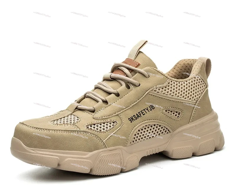 

breathable safety shoes man summer work shoes lightweight men anti puncture protective anti-slip work sneakers