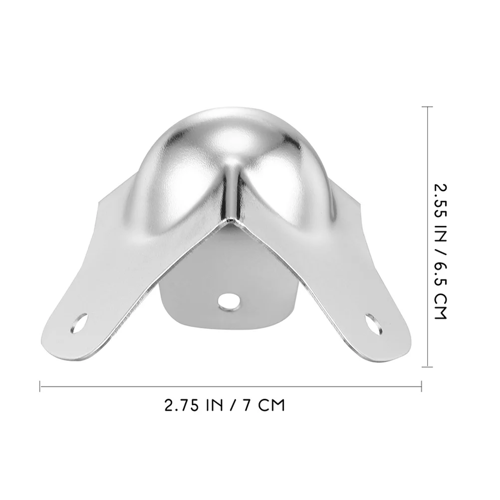 12pçs protetor de canto à prova de choque, capa de proteção, borda de móveis para guarda de ferro, armário de vôo prateado