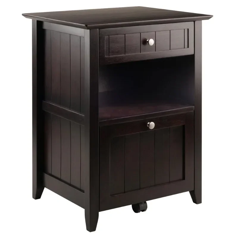 Home Office File Storage Cabinet, Coffee Finish