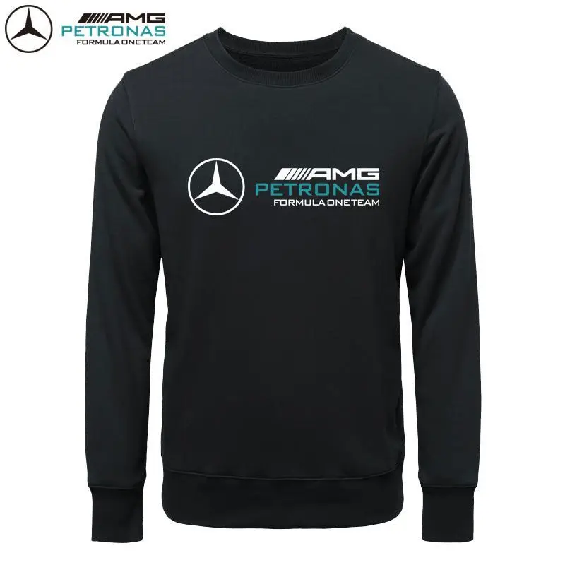 

Mercedes-benz amg round neck sweatshirt workwear autumn and winter, new peripheral race long sleeved top