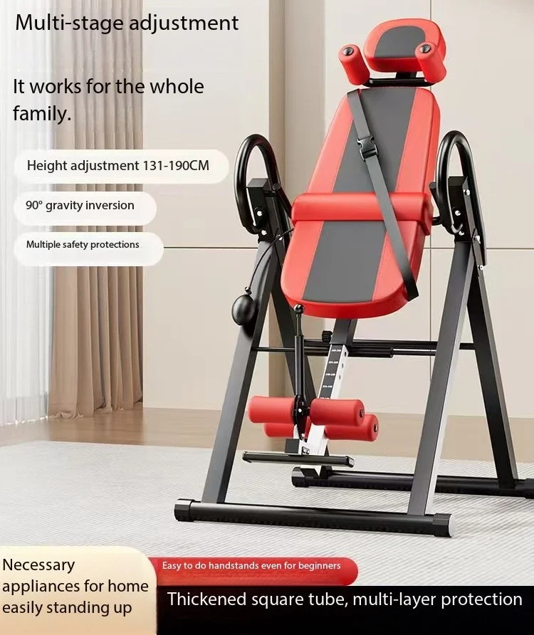 Hot Sale Metal Portable Folding Inversion Table Handstand Exercise Machine for Indoor Relaxation