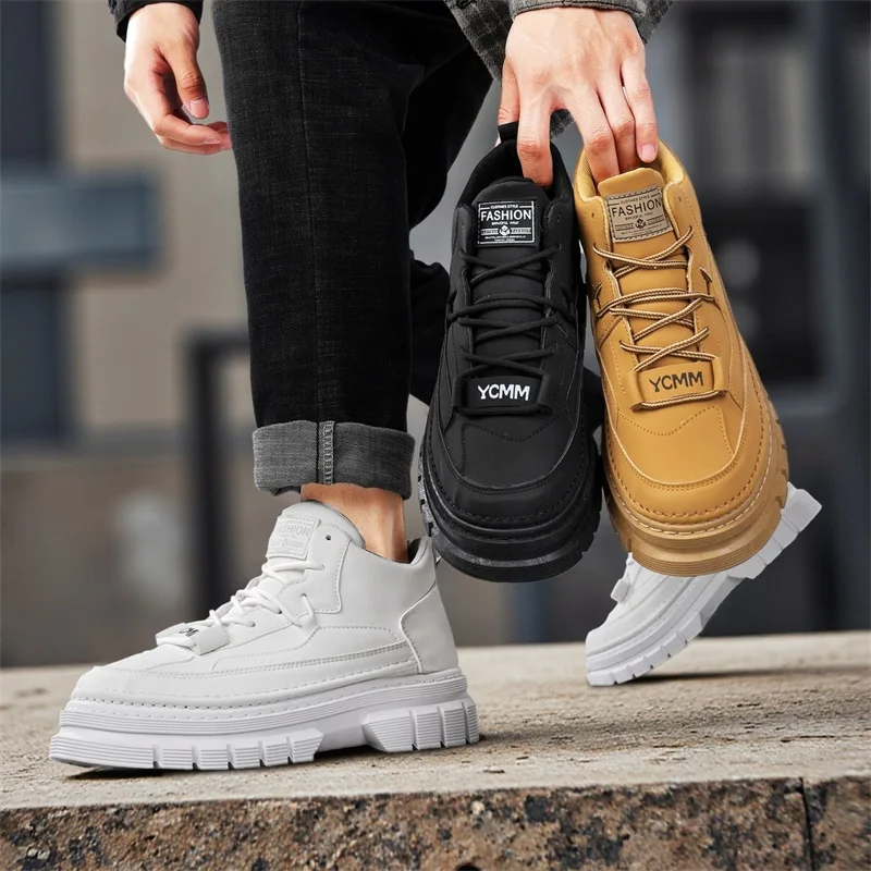 

Men's 4-Season High-Top Joker Boots - Thick & Soft Sole, Non-Slip Comfort for Outdoor, Work & Daily Wear | Fashion Youth Style