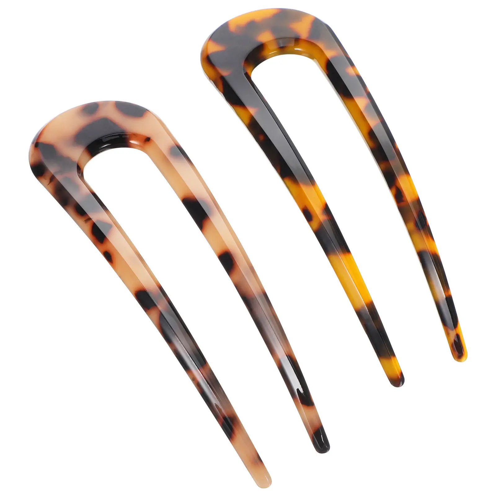2Pcs Fashionable U-Shaped Hair Pins Made of Premium Material for Bridal Wedding Party Daily Use Simple Yet Exquisite Hair