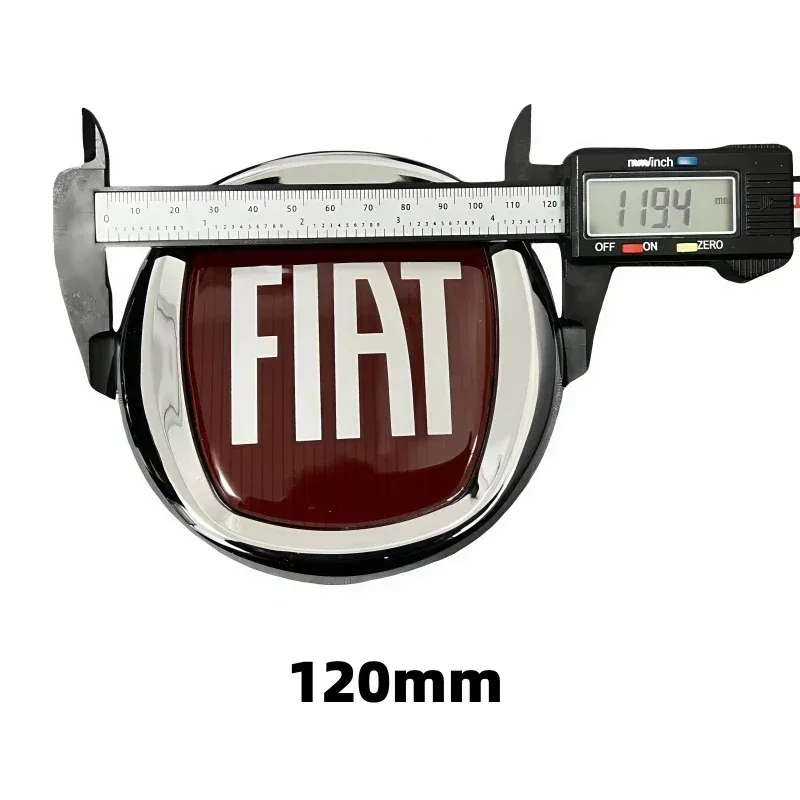 1pcs 95mm/120mm Fiat Front & Rear Badges - 2/3-Pin Emblems for Fiat 500, Panda, Punto, Grande Punto, Doblo, Ducato - view 6