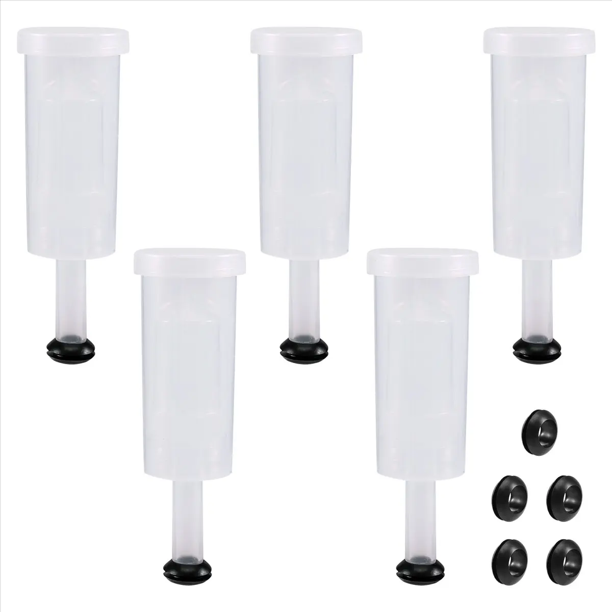ABFS Fermentation Lids Kit,Airlock for Fermentation Air Locks with Black Grommets Airlock Bubble for Beer and Wine,Jar