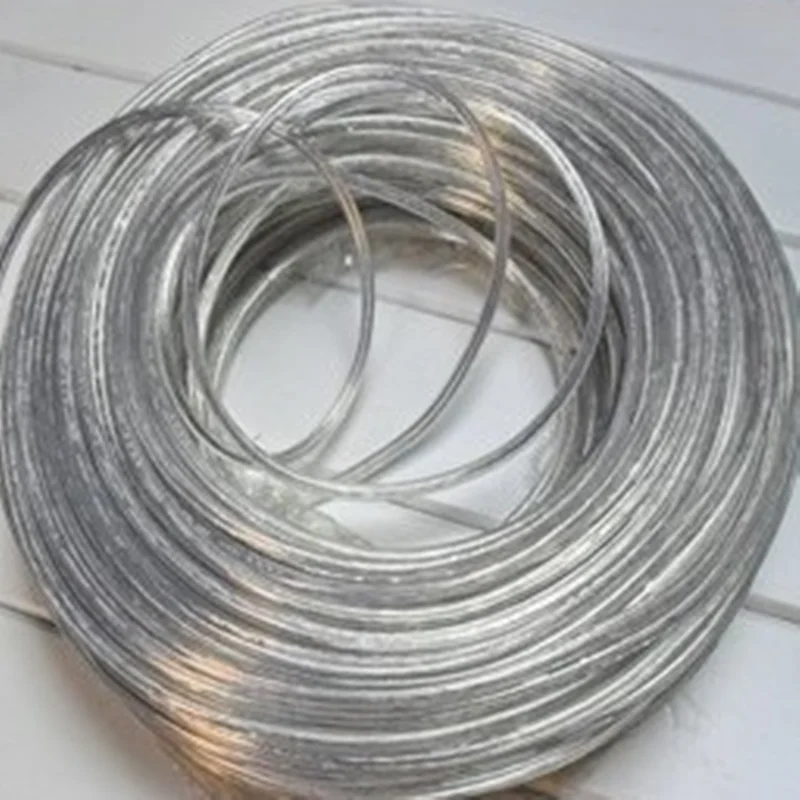 10m/lot Lighting lamps transparent plastic PVC electrical wire pendant light power cord 2*0.75mm power cord meters copper core