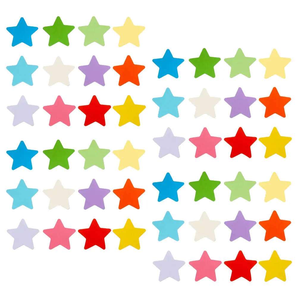 

12pcs Writable Star Cards Decorative Cutouts Bulletin Board Craft Paper Stars Classroom DIY School Supplies Stickers
