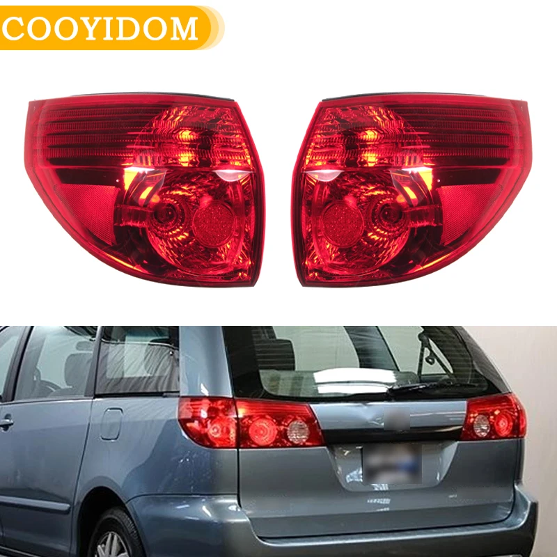 

Taillight For Toyota Sienna 2006 2007 2008 2009 2010 taillamp Tail Light Lamp Outer Rear bumper fog light Car accessories