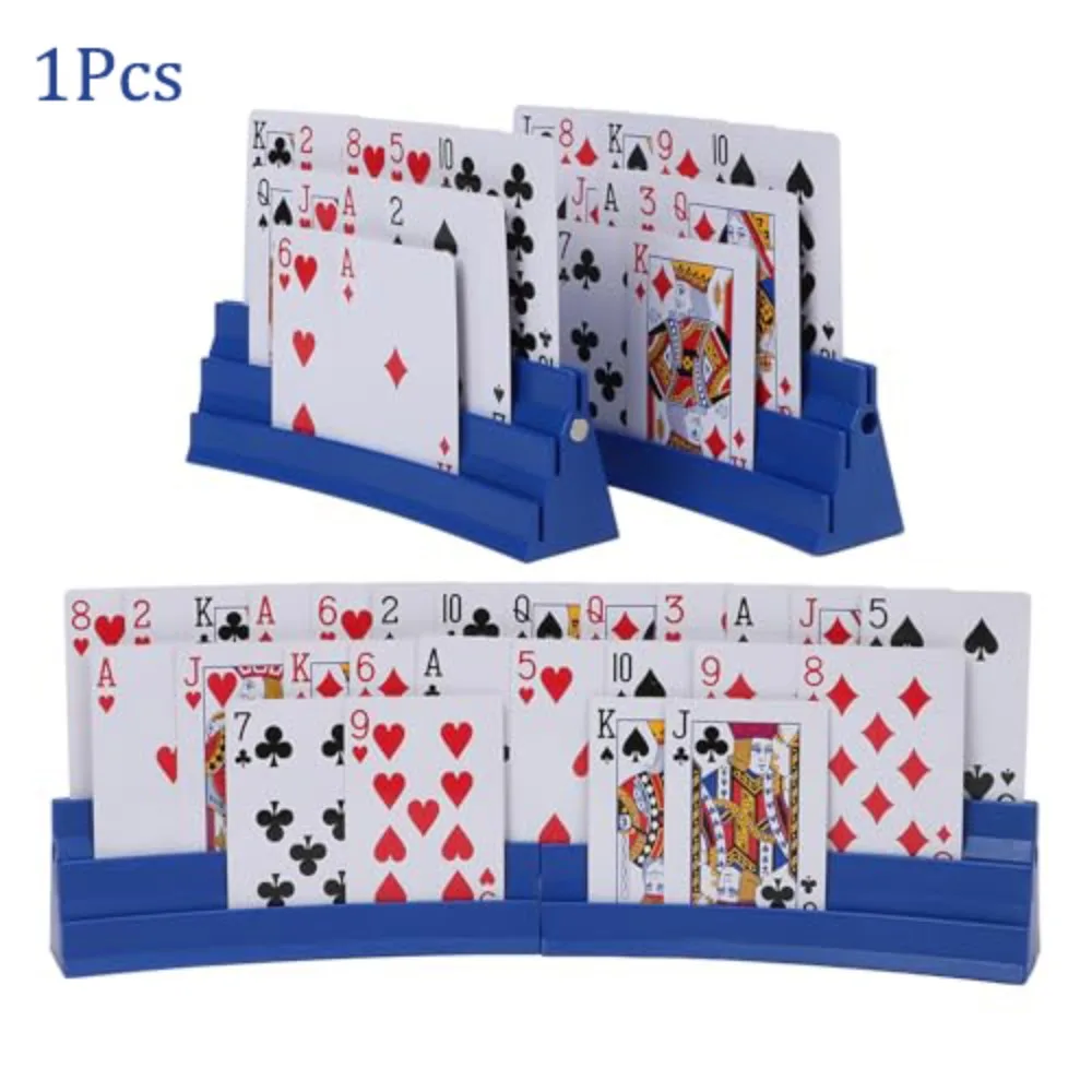 Three-Layer Card Holder Expandable ABS Playing Cards Holders Portable Multi-Functional Hands Free Card Holder