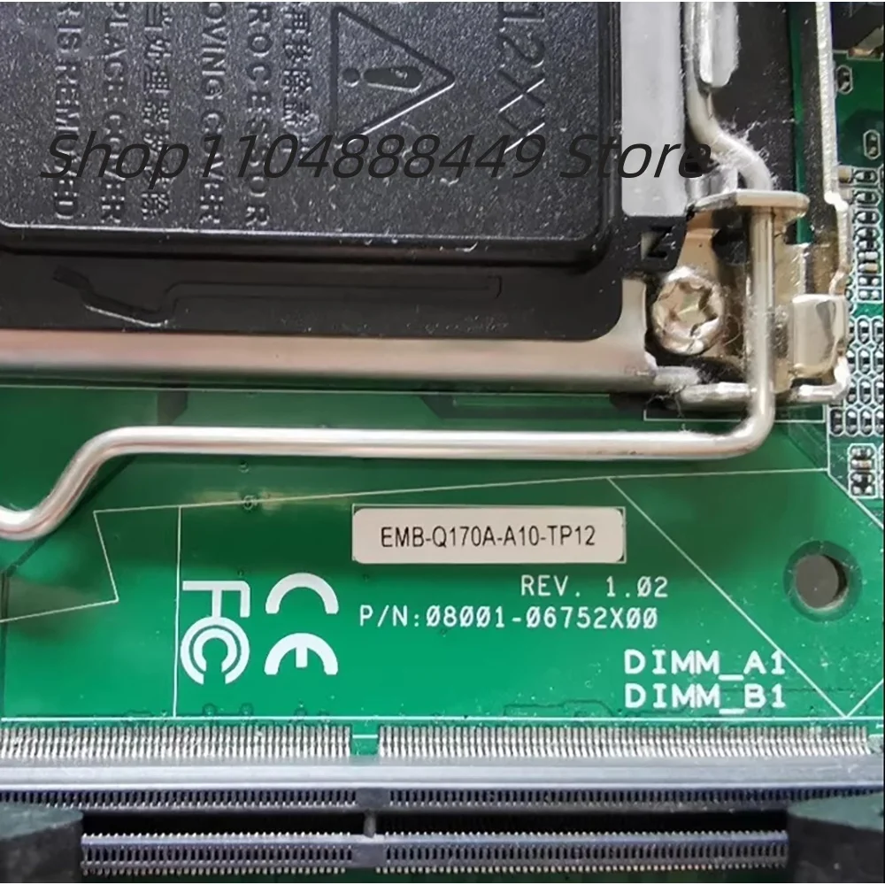 

EMB-Q170A-A10-TP12 08001-06752X00 Industrial control motherboard