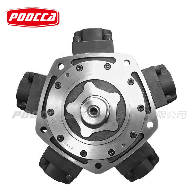 NHM8-serie NHM8-700 NHM8-1000 Intermot Vijfsterren radiale zuiger hydraulische motor met hoog koppel voor spuitgietmachine