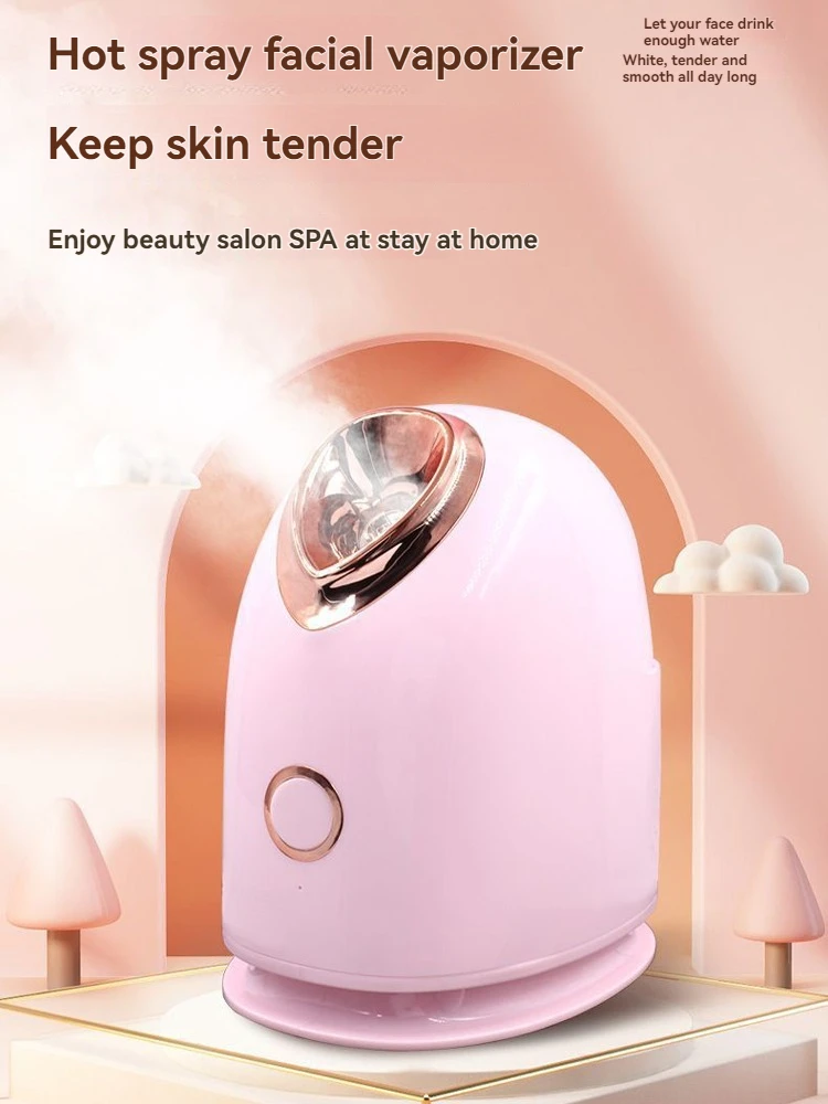 

Увлажнитель для лица с теплым туманом для домашнего использования, наноувлажняющий уход за кожей, увлажнение, теплый туман, глубоко проникает, очищает кожу, удару для лица