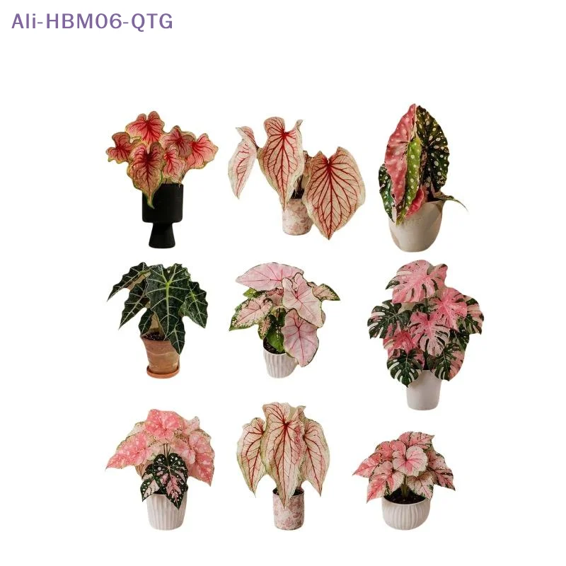 [New] Rotatable Mini Artificial Plant Fridge Magnets Realistic Leaf Design For Home Kitchen Office Decor