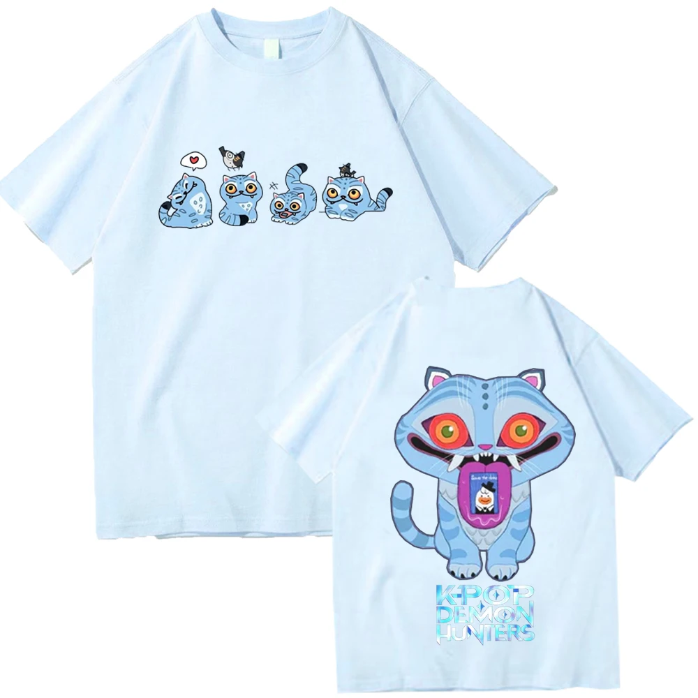 KPop Demon Hunters Tiger T-shirt Harajuku O-neck Casual Shirt Gift image 6