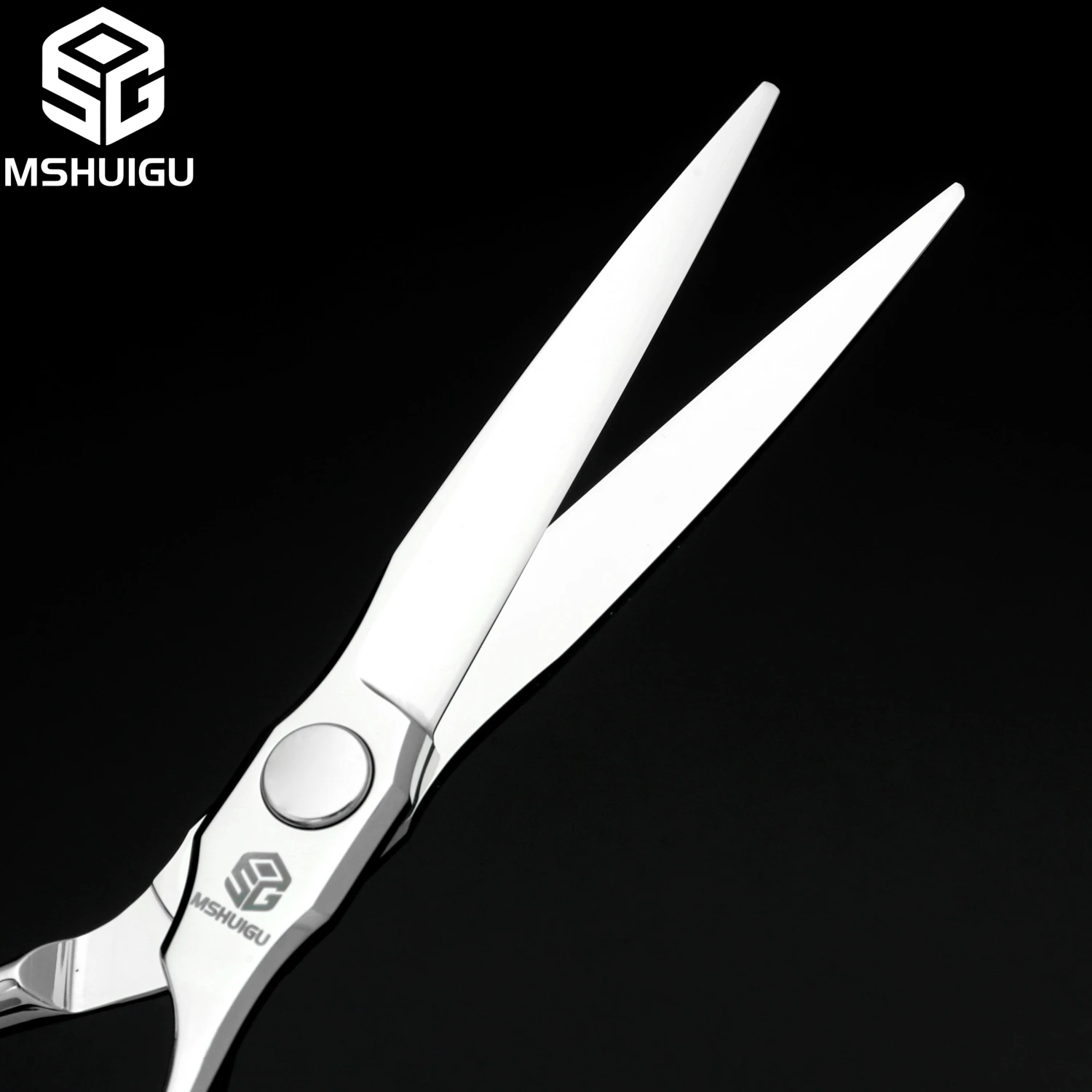 MSHUIGU Professionelle Haarstrukturschere, gebogene Klinge, kann Schere, Friseurschere, Werkzeugzubehör, Japan vg10 Stahl, 15,2 cm verschiebbar – Detail 39