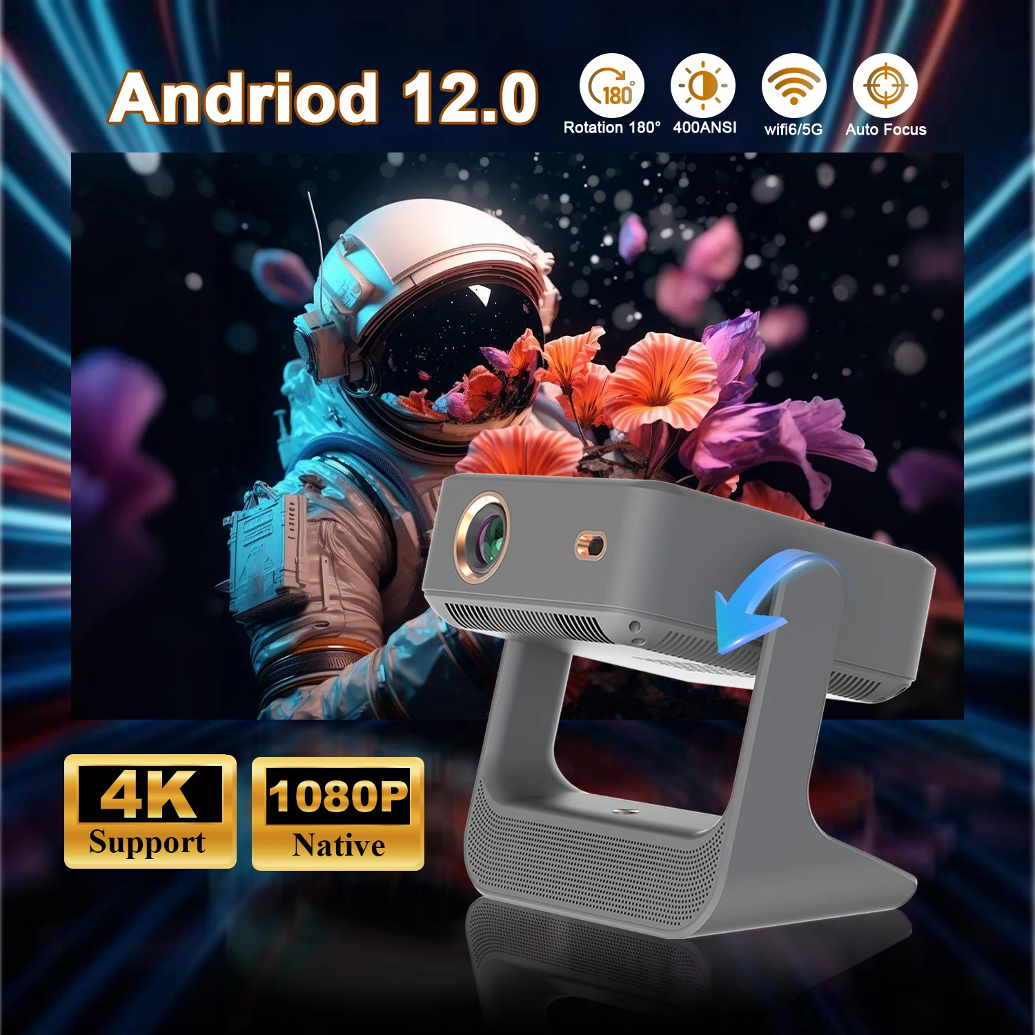 **Portable 4K Proje… - image