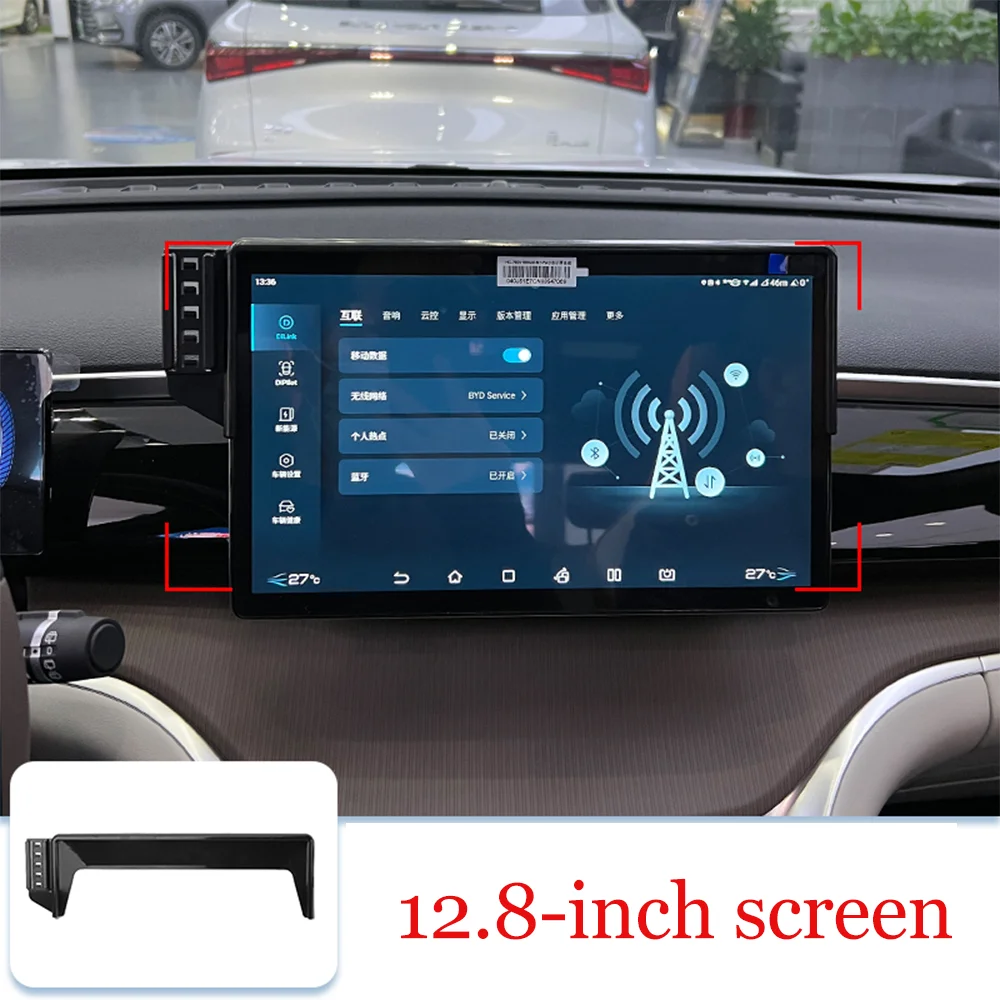 66W Car Phone Holder for BYD Yuan Up Pro EV 2024~2026 2025 Wireless Fast Charging Air Vent Clip GPS Tray Support Base Accessorie