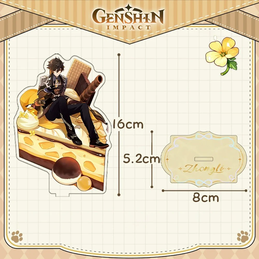 Animation Genshin Impact The Fourth Anniversary character Stand Board Beelzebul Nahida Collect Toys Girls Holiday Gift Box - Image 3