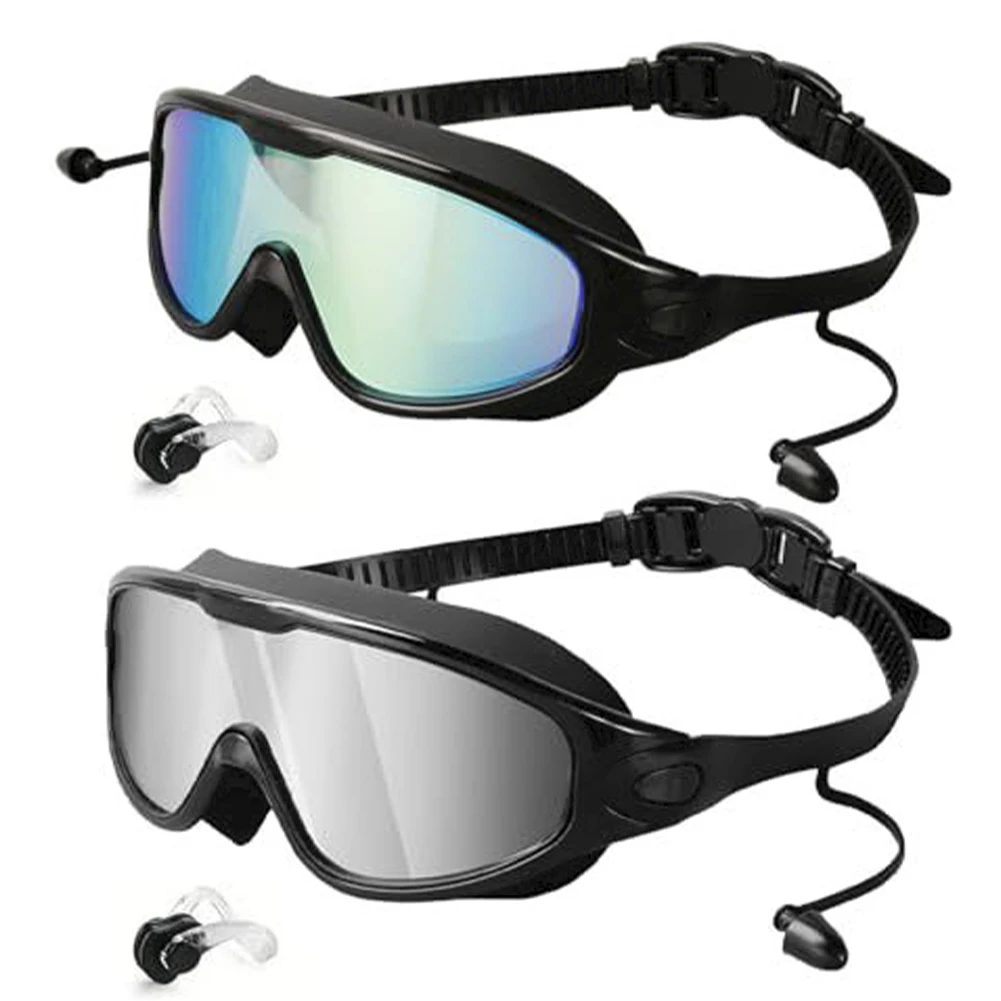Anti Fog Swimming Goggles Hd Waterproof Adjustable Wide View Lens_voghion.com