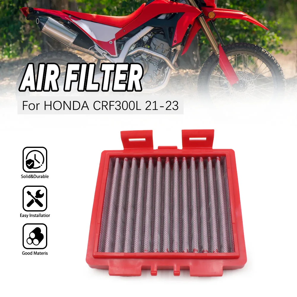 

Motorcycle Air Filter Cleaner For HONDA Honda CRF300L CRF 300L 2021 2022 2023 Off-Road Electric Dirt Bike