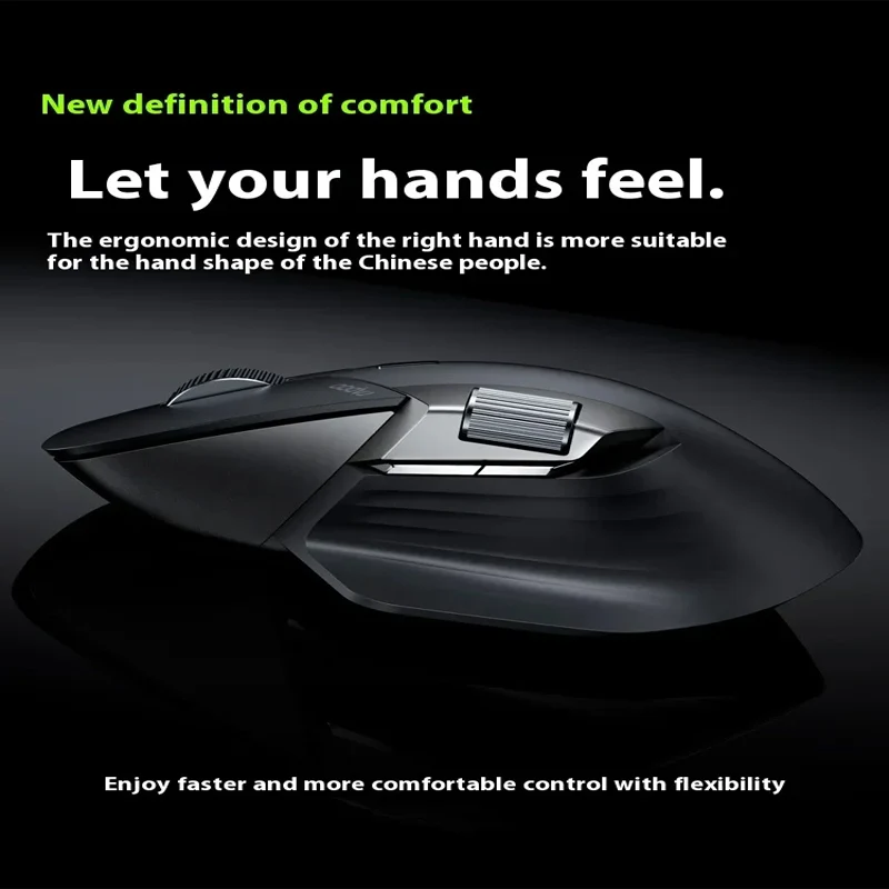 Imagem -03 - Rapoo Mouse sem Fio para Computador Desktop Long Endurance Macro Personalizar Mute 3-mode 2.4g Mt760m Mt760l