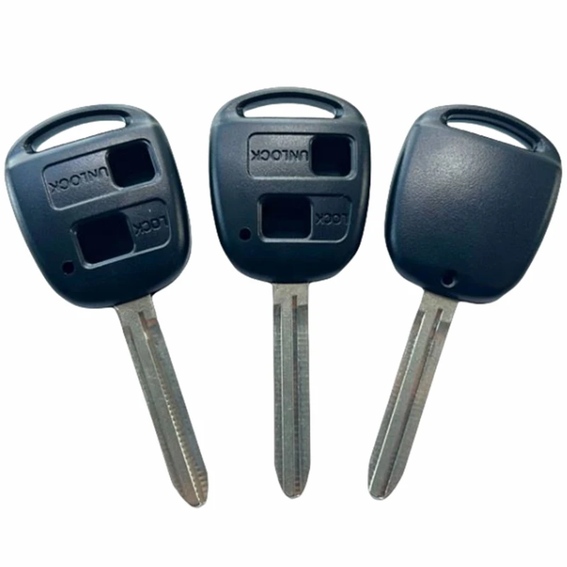 

OEM 2 кнопки сменный чехол для ключей транспондерный корпус дистанционного ключа для Toyota Camry Rav4 Corolla Prado Yaris Tarago