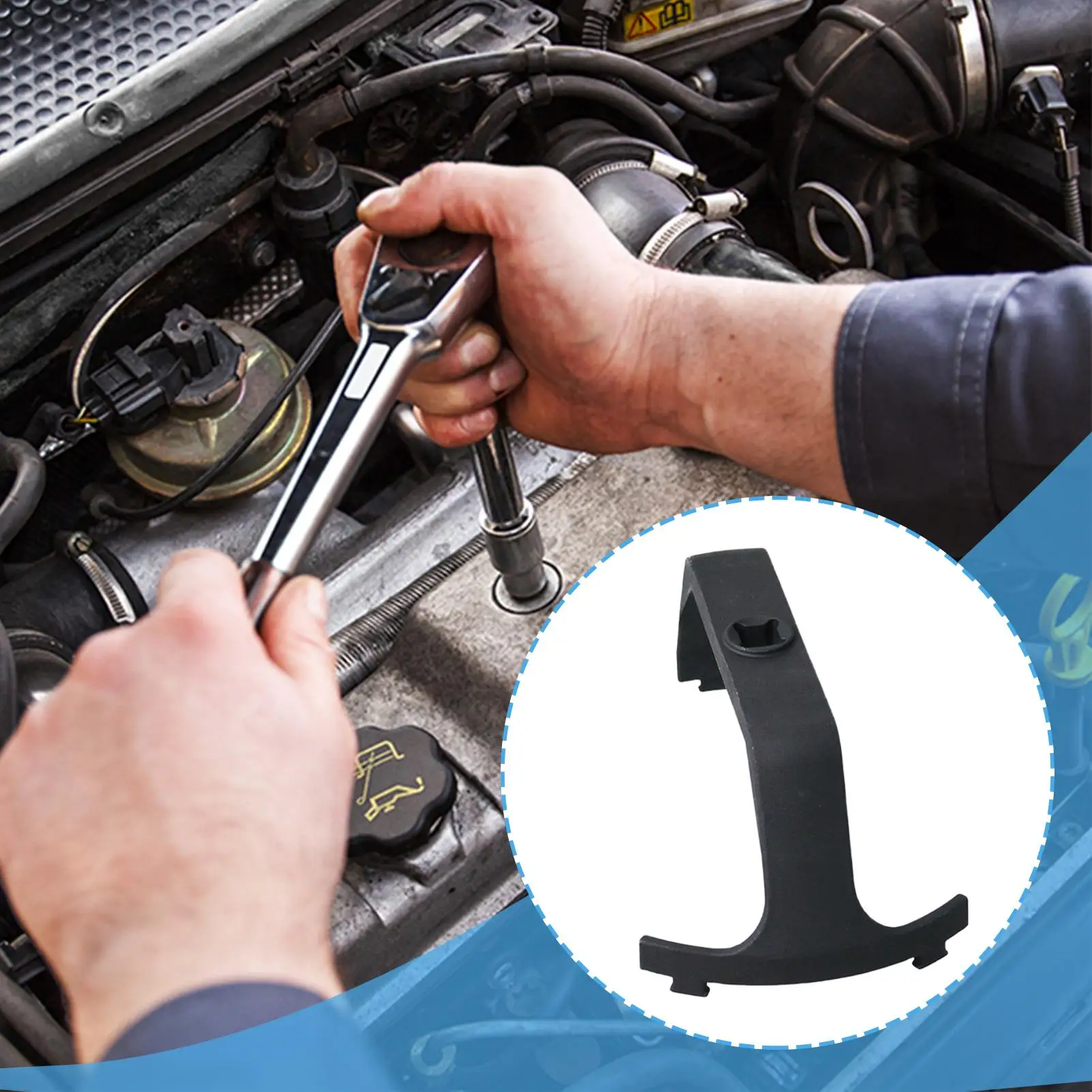Strumento per anello di bloccaggio del serbatoio dell'olio Anello di bloccaggio per mittente del serbatoio dell'olio Strumento per aprire il tappo Chiave per la rimozione del filtro per la manutenzione dell'auto Rimorchio marino