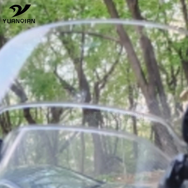 

Universal Motorcycle Scooter Adjustable Clip On Windscreen Windshield Extension Spoiler Wind Deflector Adjustable Lockable