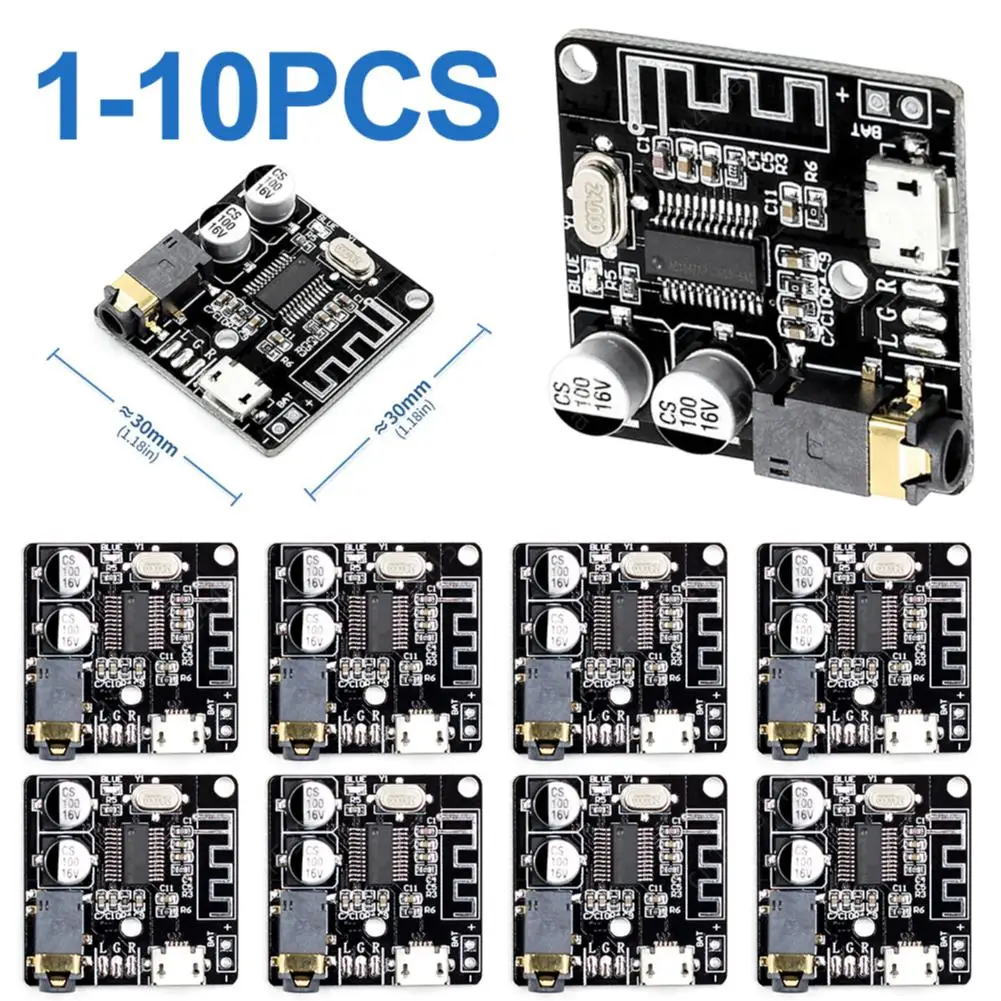 1-10PCS VHM-314 DIY pro Bluetooth audio přijímač deska 3.7-5V Bluetooth 4.1/5.0 mp3 bezztrátový dekodér deska bezdrátový stereomodule