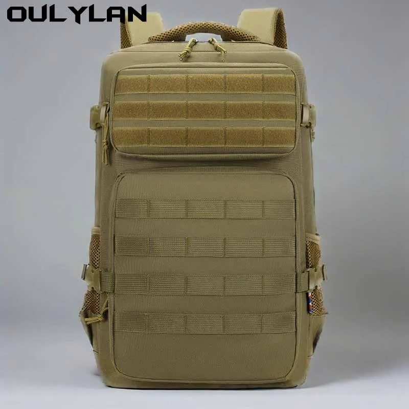 Oulylan التكتيكية على ظهره الرجال السفر سعة كبيرة حقائب الظهر الرجال مقاوم للماء الرياضة في الهواء الطلق حقائب متعددة الوظائف