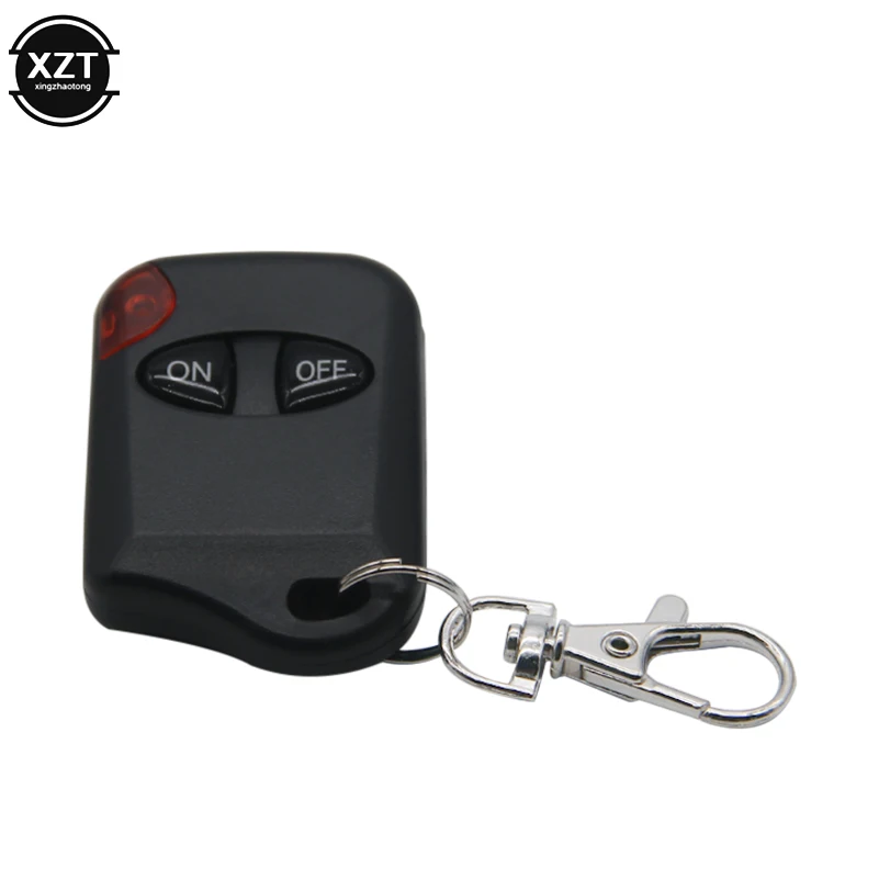 Télécommande sans fil pour porte de garage, 2 boutons, clé, 433MHz, porte-clés, A, B, ON, OFF, duplicateur, 2 prédire, télécommande RF