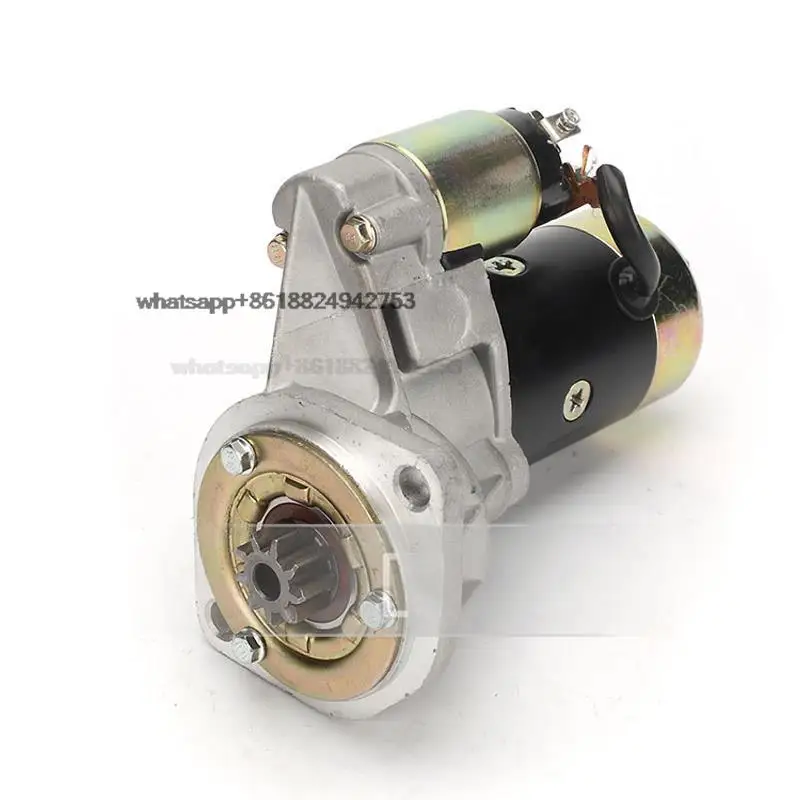 

High quality 4JG1 excavator starter motor 24V 2 holes 9 teethes 3.5KW