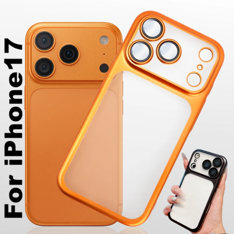 جديد سامسونج تصفيح ماتي المضادة للانزلاق 17 برو ماكس جراب هاتف آيفون 17 17Air 17PM عدسة فيلم حماية شفافة غطاء الكمبيوتر الصلب