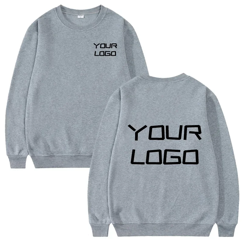 

Customizable Logo Autumn and Winter Round Neck Pullover Unisex Fashion Casual Top Hooded Sweatshirt Comfortable Sweater