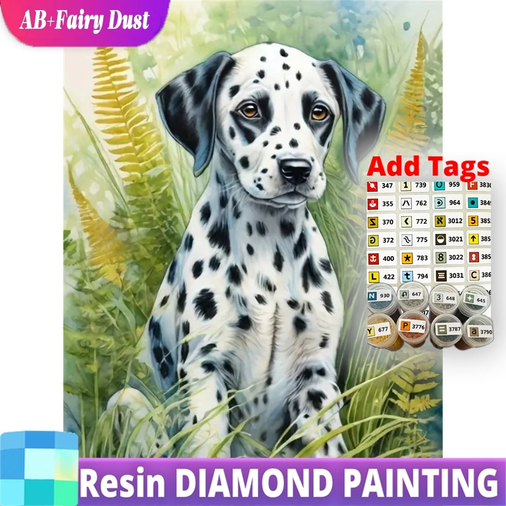 

Смола AB Фея Пыль 5D DIY Алмазная картина Собака Животное Узор для взрослых Початковщики Алмазная мозаика Новое поступление Вышивка Дети