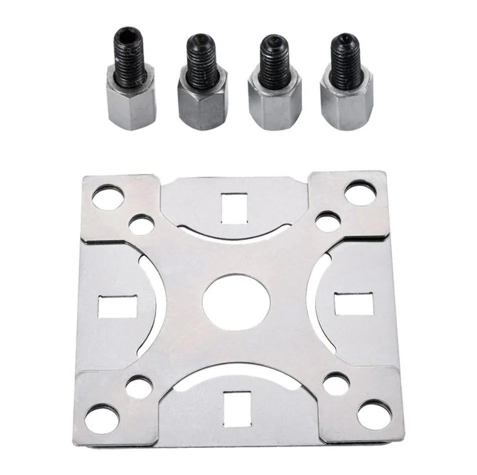 ITS50 Compatible Positioning Plate Electrode Holder Copper Male Chuck Base Heavy Duty G-Type 90 Tooling Locating Fixture