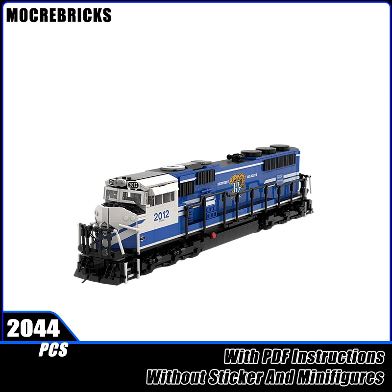 MOC Mauritania Railway SNIM SD70ACS Carriage Train Building Blocks Model Bricks Boy Toys Xmas Gift