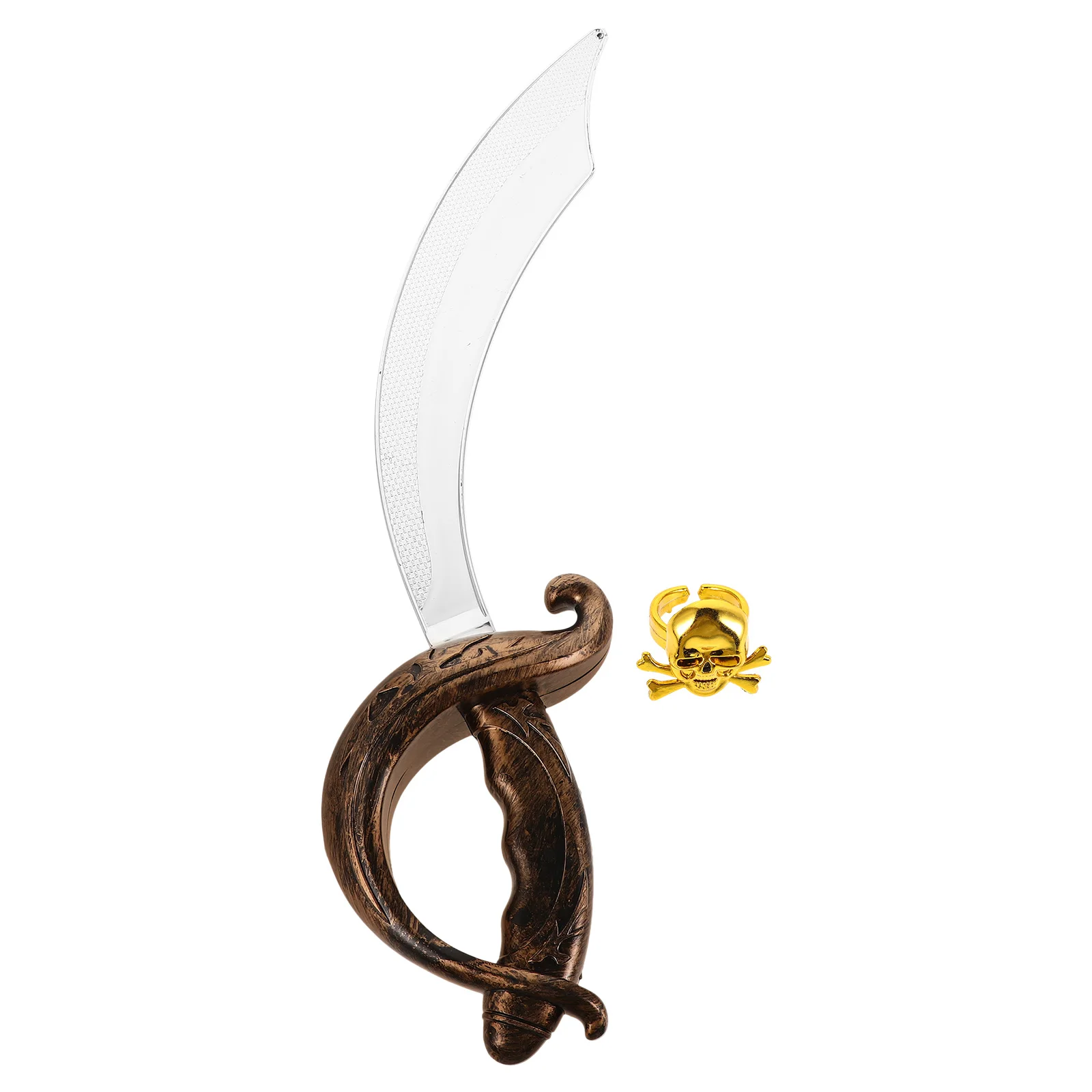 1 set di spada da pirata set da gioco in plastica per cosplay di Halloween costume per bambini accessori da pirata per feste spade finte cosplay