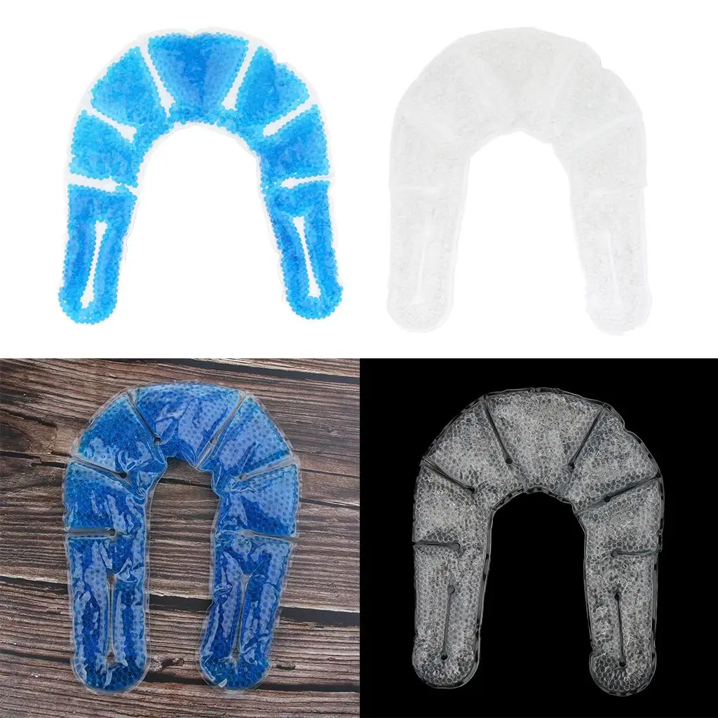 

Hot Cold Therapy Pack Gel Beads Neck Wrap Reusable Ice Pack Cold Heat Compress for Pain Relief Injury Recovery