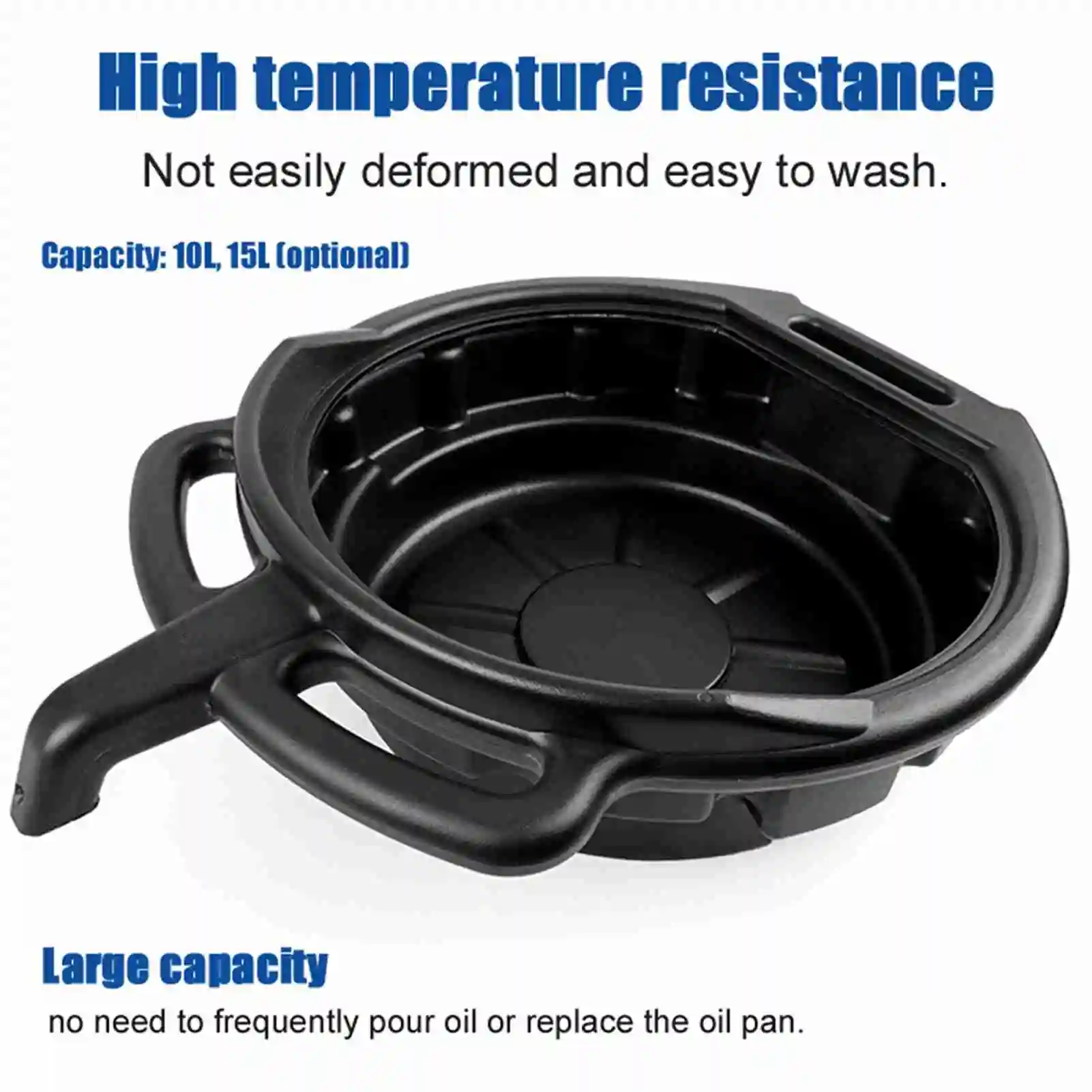 【HOT】Oil Drain Pan Waste Engine Oil Collector Oil Drip Tray with 3 Handles Car Maintenance and Repairing Oil Collect Basin