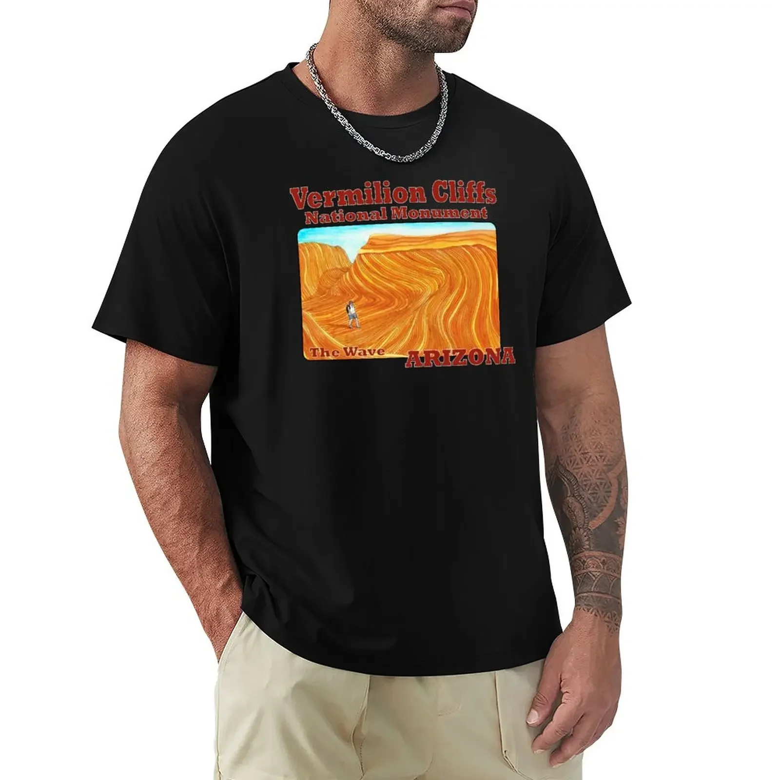 The Wave, Vermilion Cliffs National Monument T-Shirt oversizeds anime clothes mens vintage t shirts