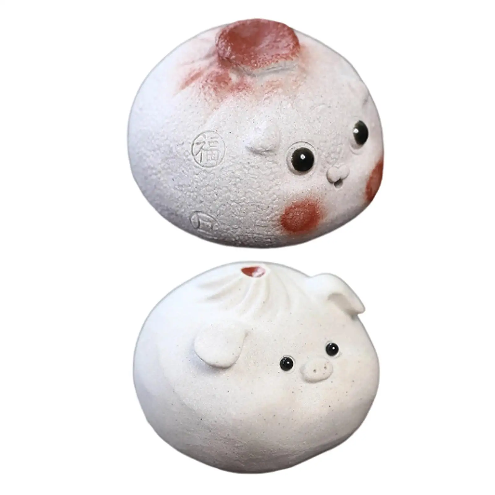 Purple Clay Tea Pet Funny Handmade Home Decor Statue Figurine Tea Accessories for Tea Room Meditative Office Kung Fu Tea Tray