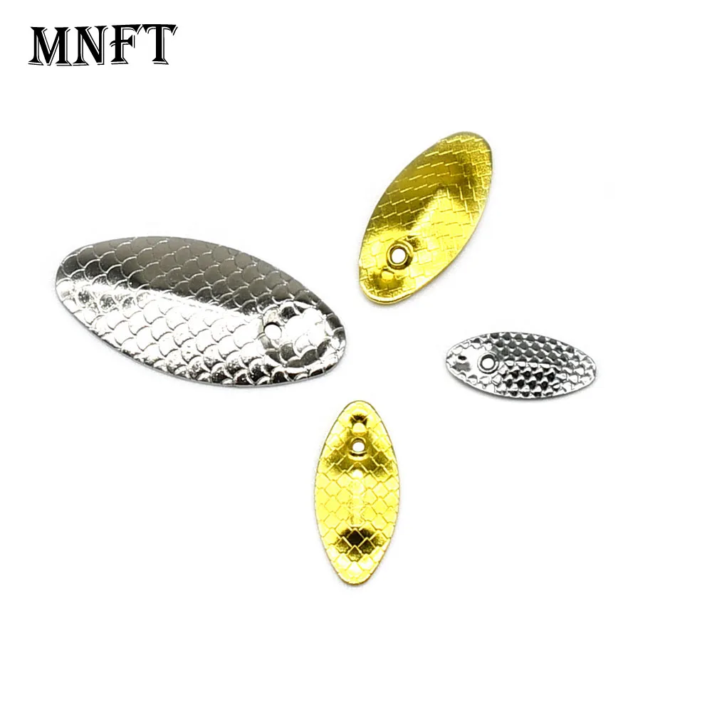 Mix Farbe 40 Stück Angellöffel Rigs Spinner Blades Köder DIY Zubehör für Hartköder Wurm Spinner Köder Löffel Rigs Herstellung