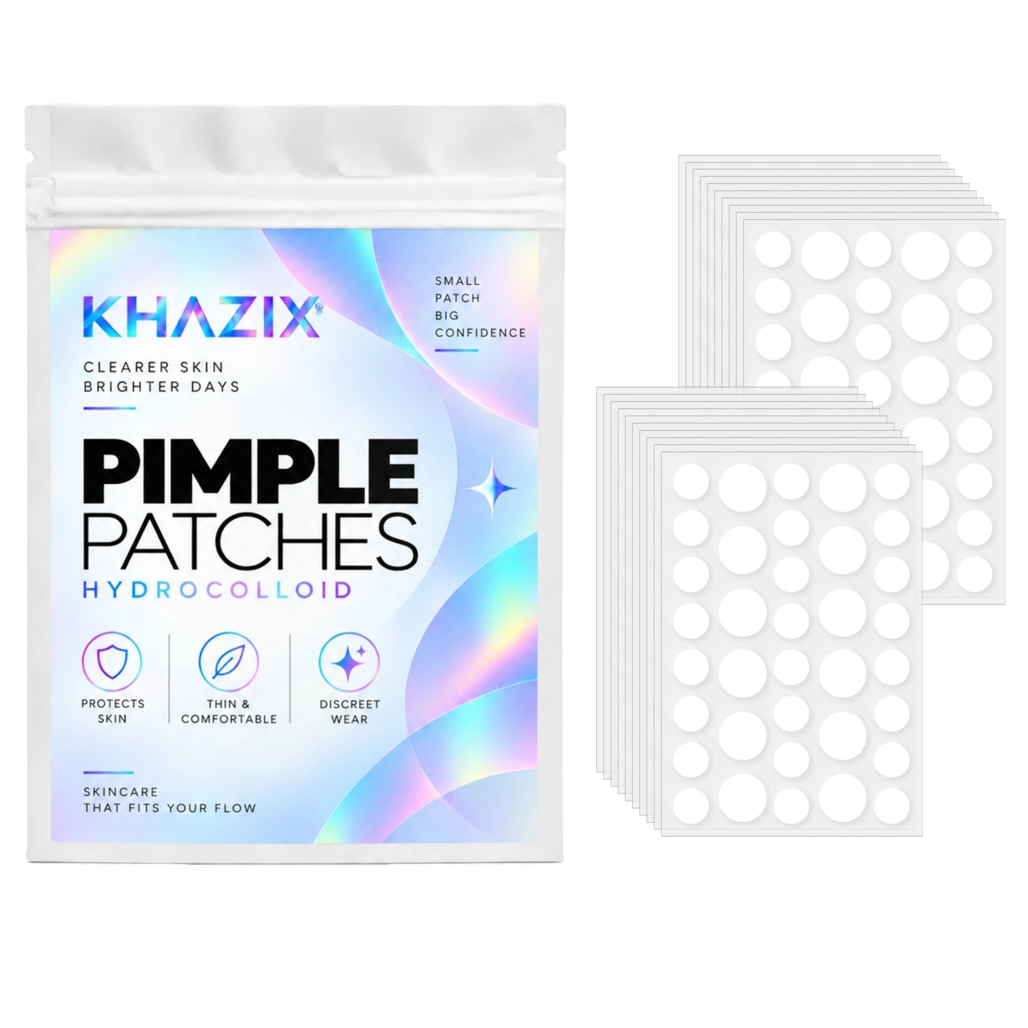 720pcs Acne Pimple Patch 2 Size Invisible Spot Cover